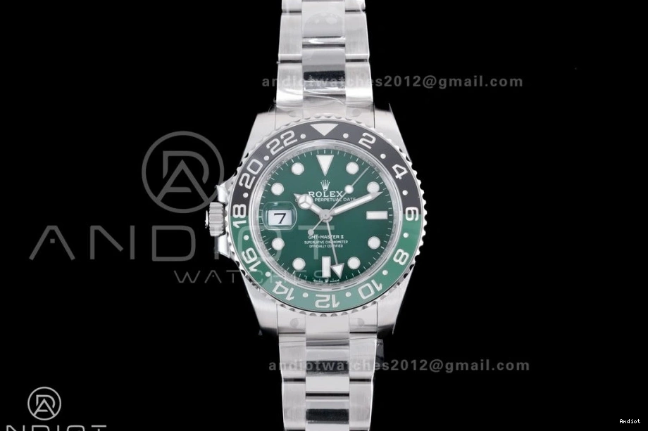 Durable 884 V3 126729 Edition Green VTNR II SS DD Bracelet GMT-Master Sprite 1:1 Oyster VSF 904L On Dial Best 0708
